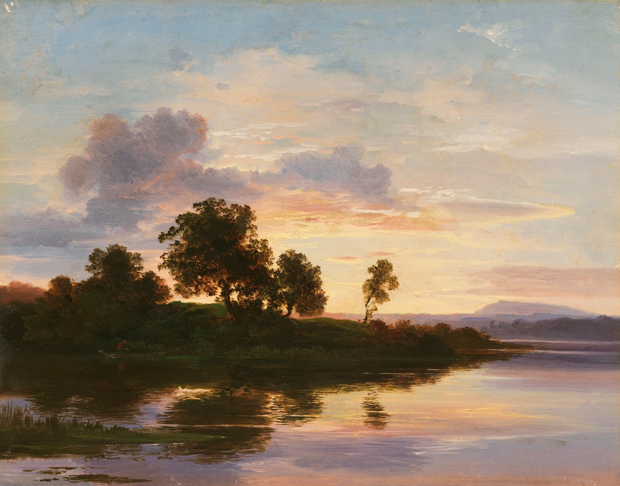 Wieczorny nastrój nad jeziorem Starnberg autorstwa Christian Ernst Bernhard Morgenstern