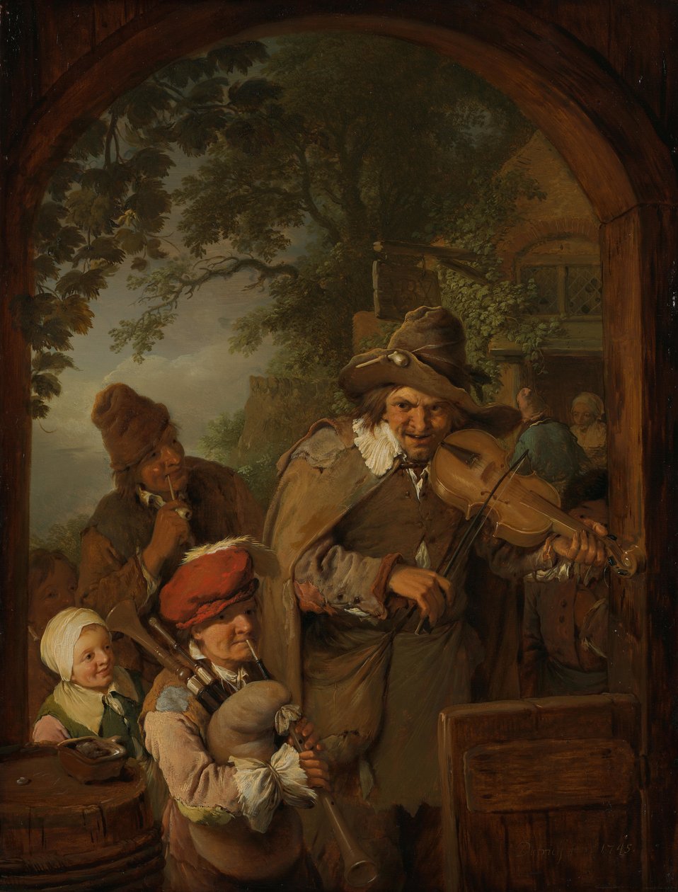 Muzycy koncertujący autorstwa Christian Wilhelm Ernst Dietrich