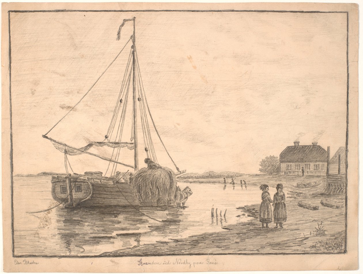Plaża w Nordby na Fanø autorstwa Christian Blache