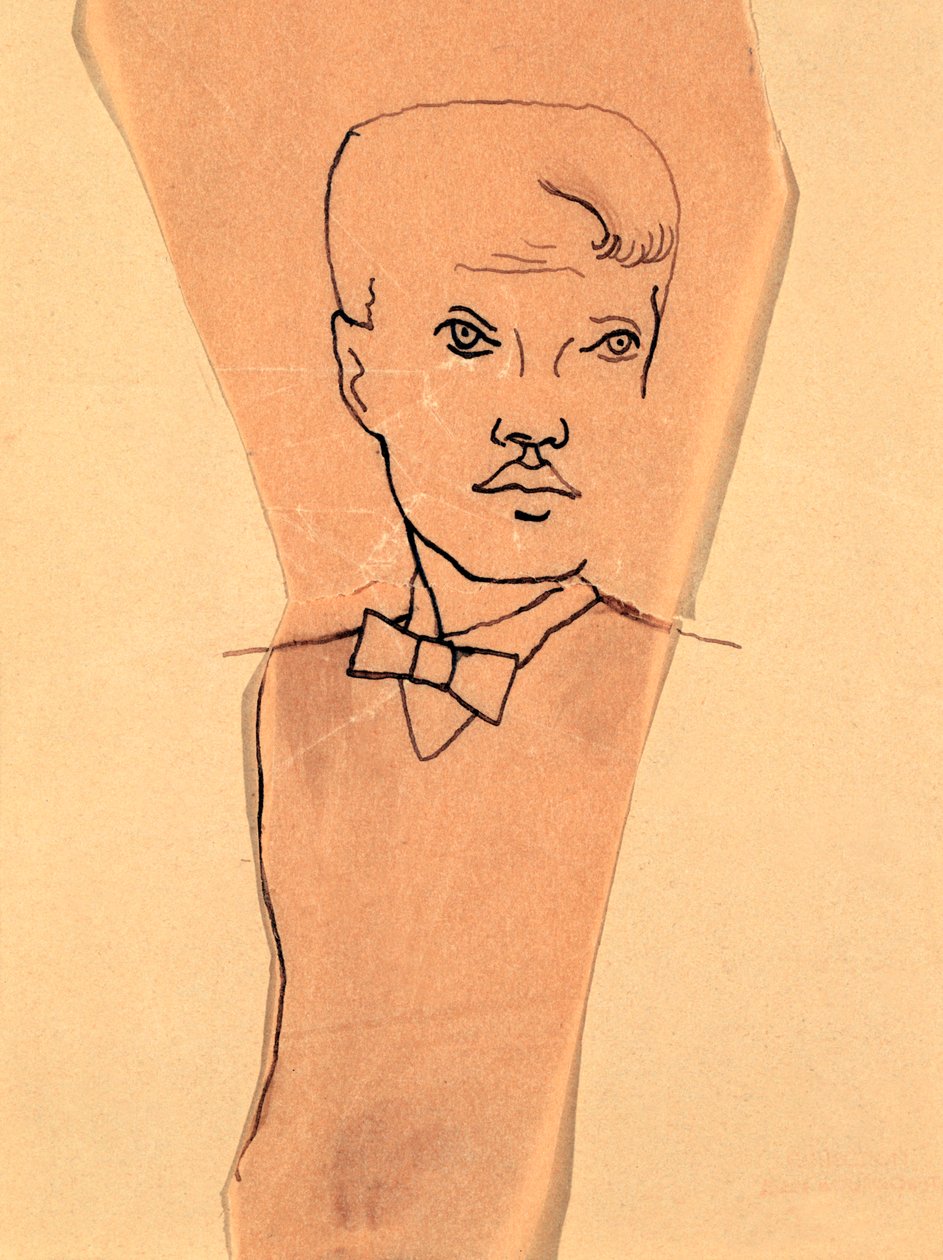 „Portret Rene Crevela”, 1900-1935 autorstwa Christian Bérard