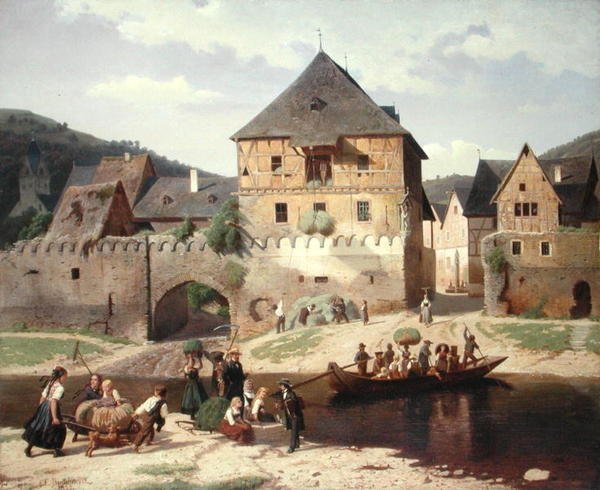 Po żniwach siana autorstwa Christian Eduard Boettcher
