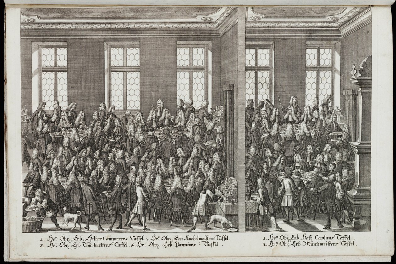 Bankiet. Festiwal na cześć cesarza Karola VI, 1712 autorstwa Christian Engelbrecht