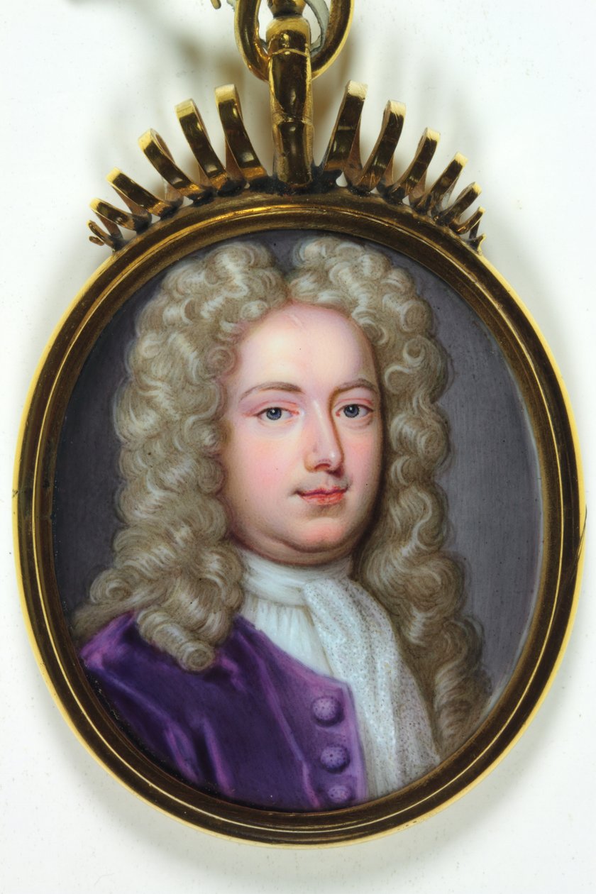 Dżentelmen o imieniu Joseph Addison (emalia) autorstwa Christian Friedrich (cicle of) Zincke