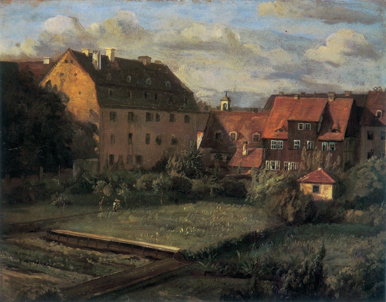 Czerwone domy autorstwa Christian Friedrich Gille