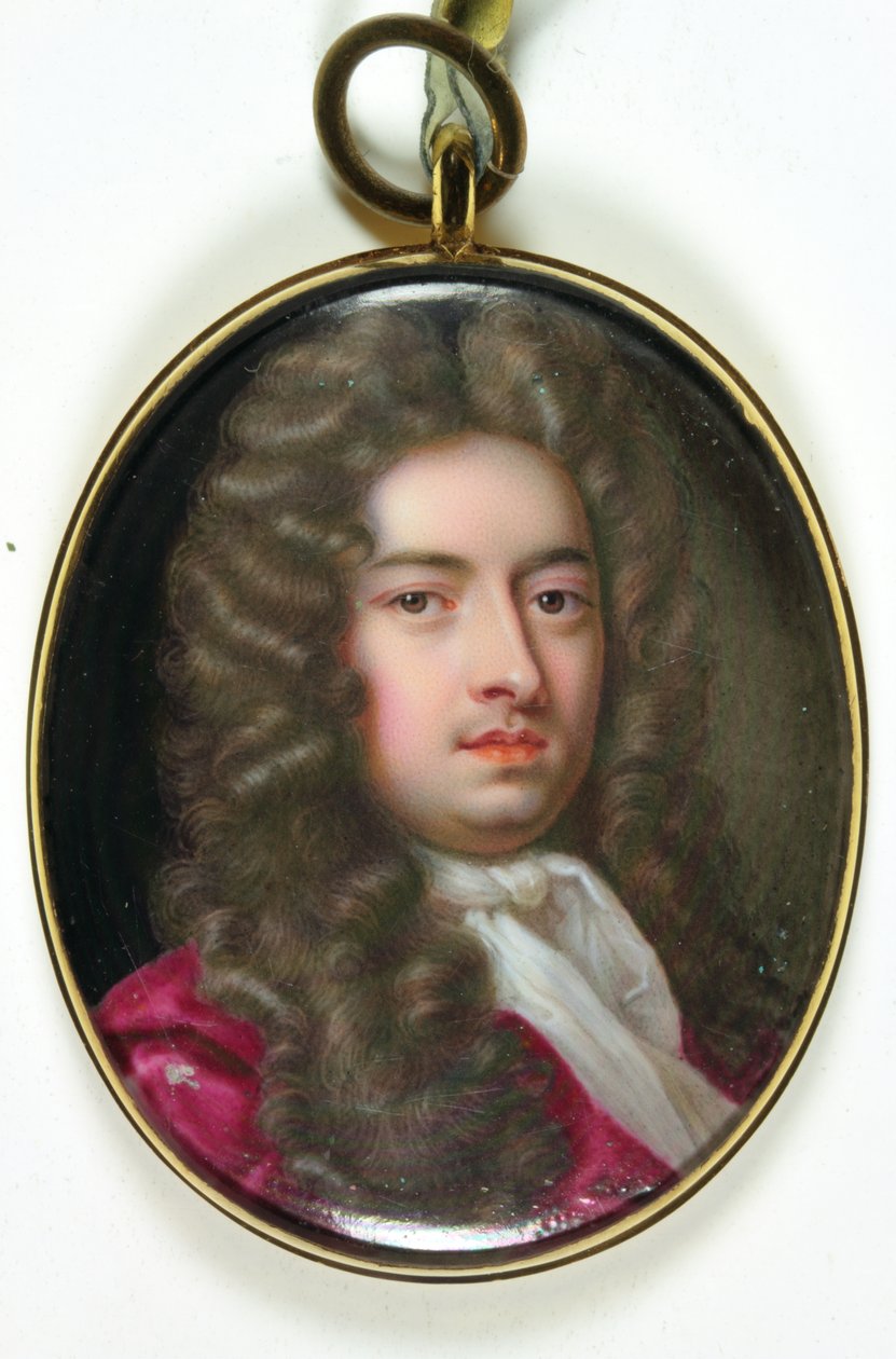 Dżentelmen o imieniu William Lord Russell (emalia) (patrz także 3076204) autorstwa Christian Friedrich Zincke