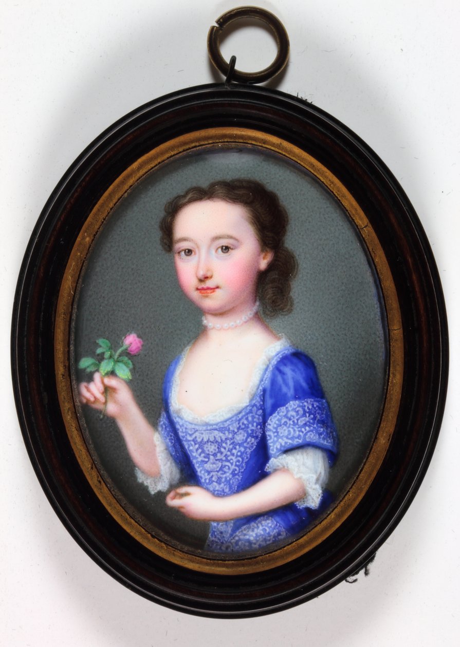 Lady Elizabeth Cavendish Bentinck, później markiza Bath (emalia) autorstwa Christian Friedrich Zincke