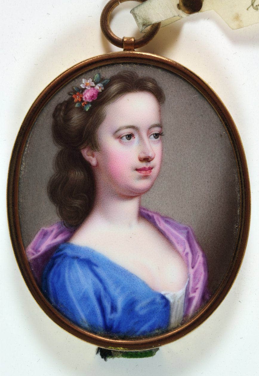 Lady Margaret Cavendish Holles Harley, 1733 (emalia) autorstwa Christian Friedrich Zincke