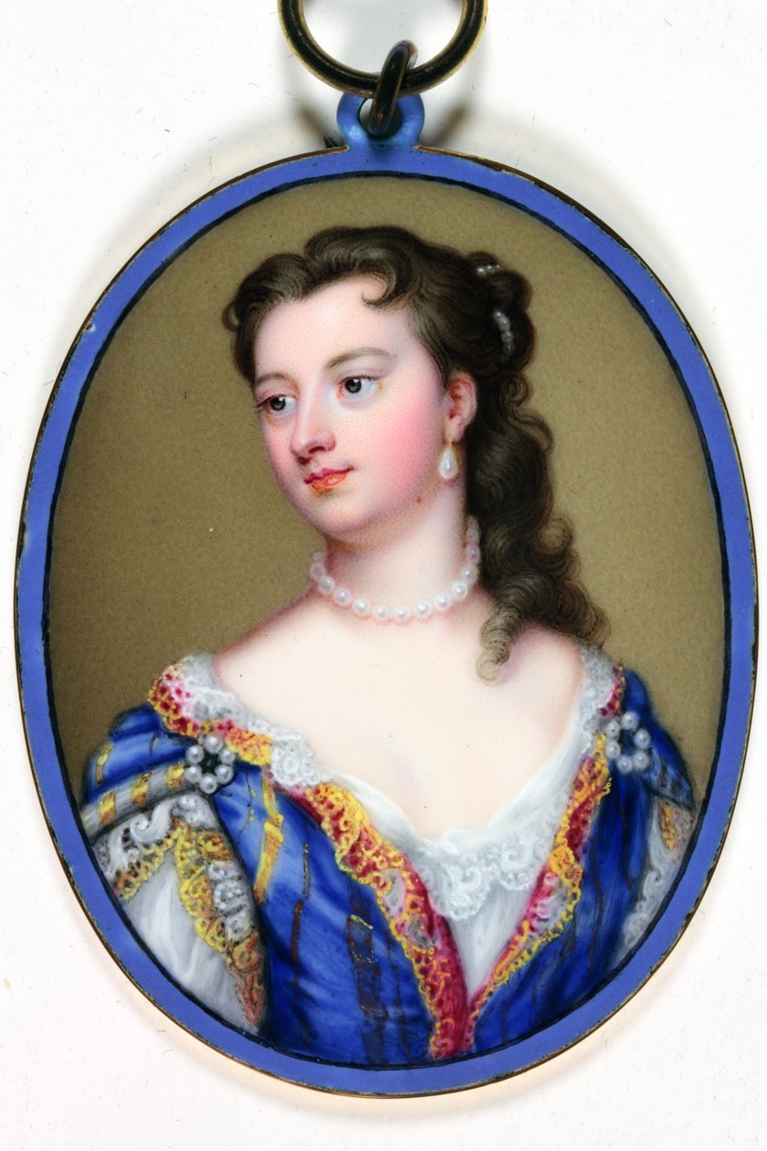 Lady Mary Wortley Montagu (emalia) autorstwa Christian Friedrich Zincke