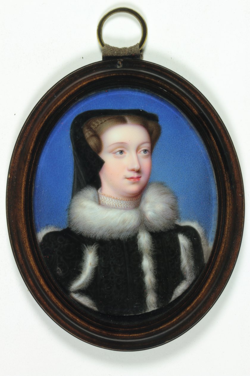 Portret damy zwanej Mary Queen of Scots (emalia) autorstwa Christian Friedrich Zincke