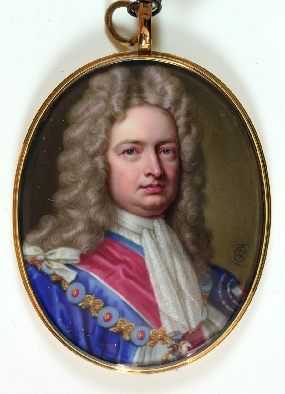 Robert Harley 1. hrabia Oxford and Mortimer, 1716 (emalia) autorstwa Christian Friedrich Zincke
