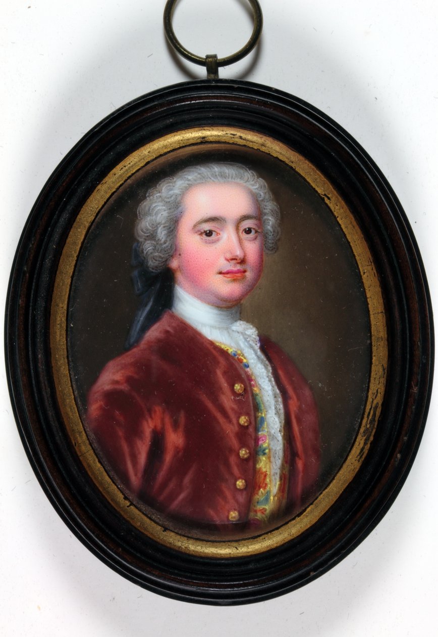 William Bentinck, 2. książę Portland (emalia) autorstwa Christian Friedrich Zincke