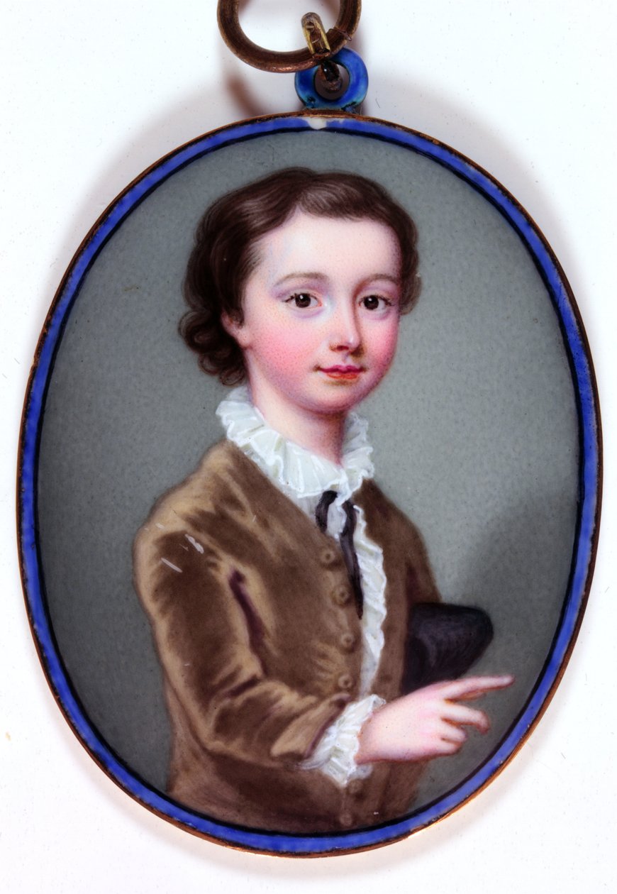 William Henry Cavendish Bentinck, markiz Titchfield, później 3. książę Portland (emalia) autorstwa Christian Friedrich Zincke