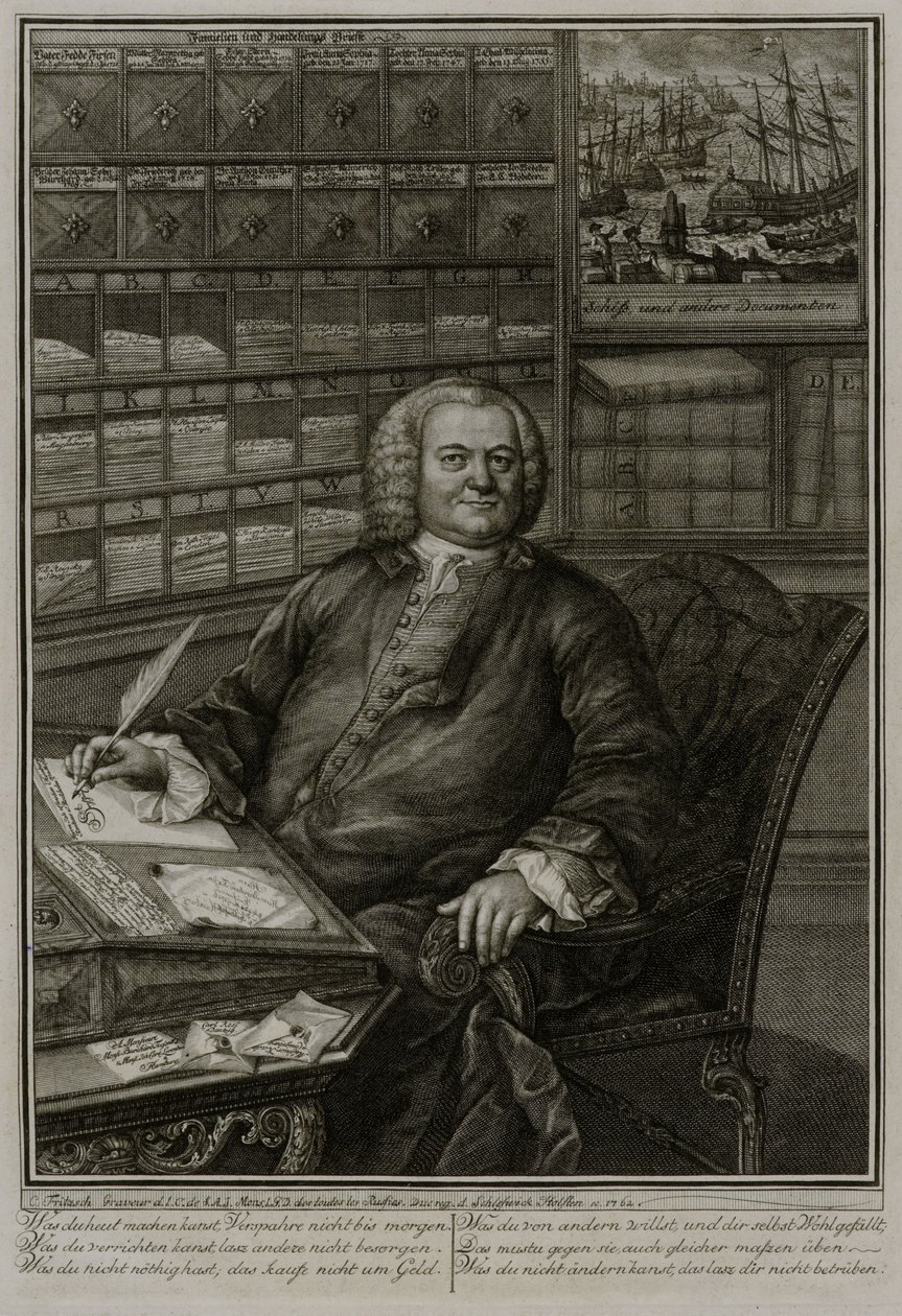 Portret Burcharda Fixena autorstwa Christian Fritzsch