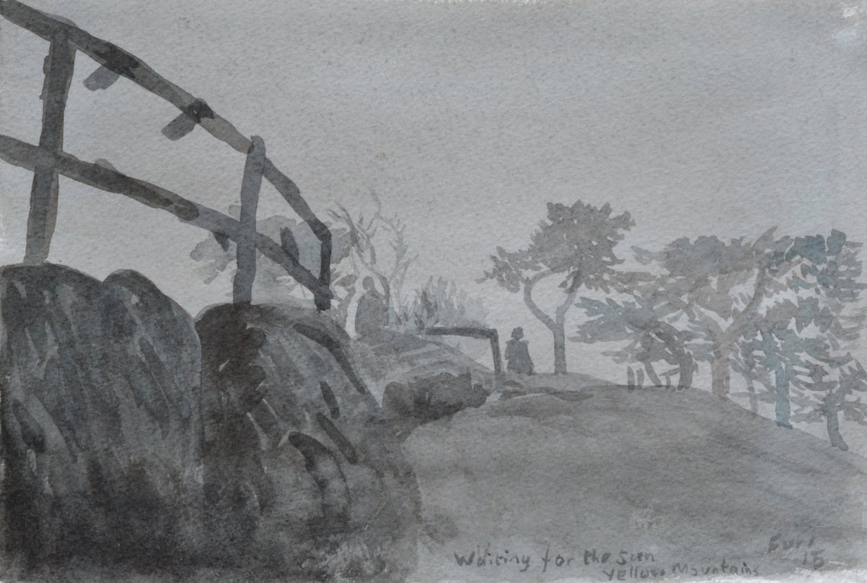 A Long Climb, 2015 (akwarela na papierze) autorstwa Christian Furr