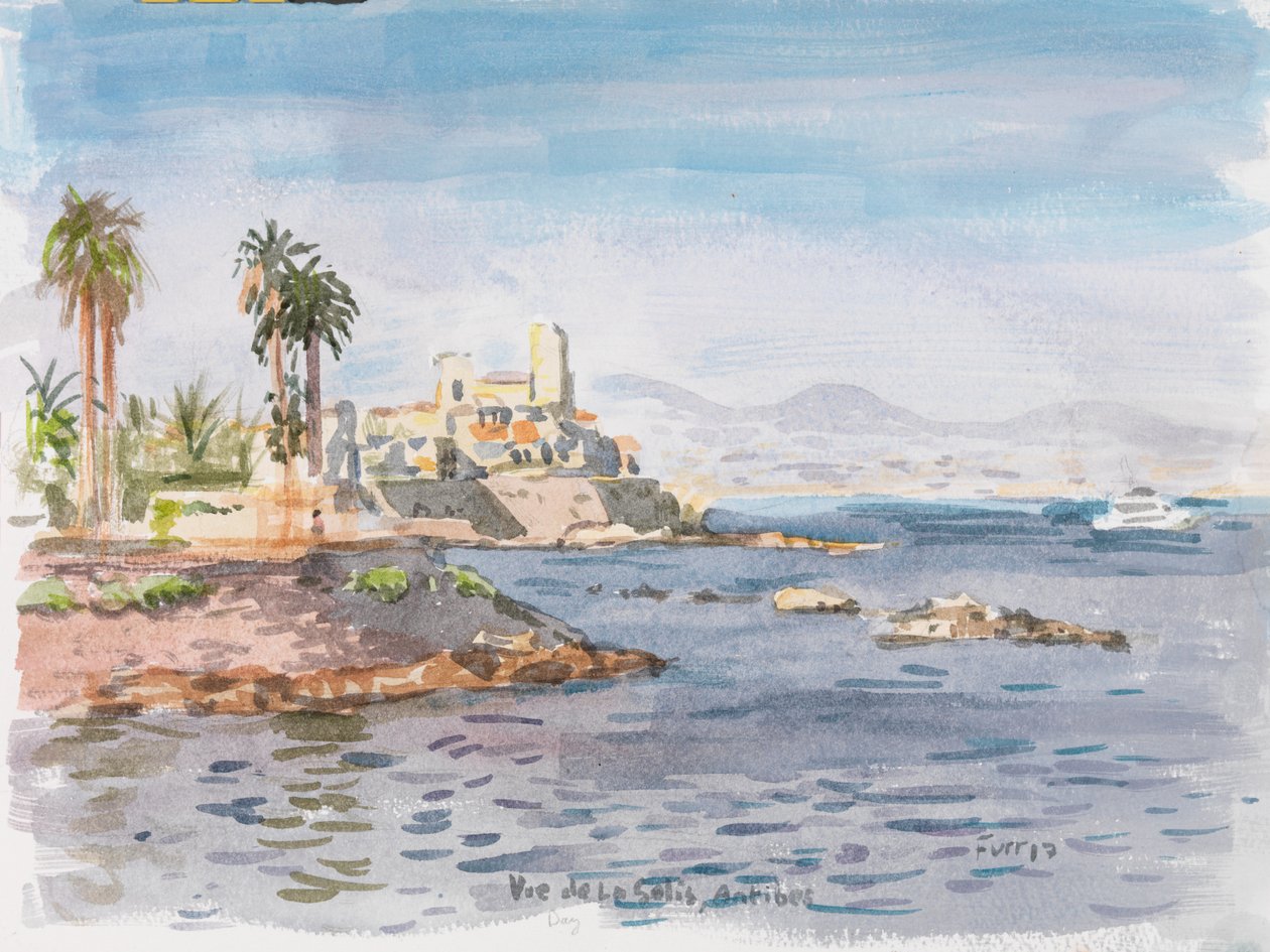 Antibes, 2017 (akwarela) autorstwa Christian Furr