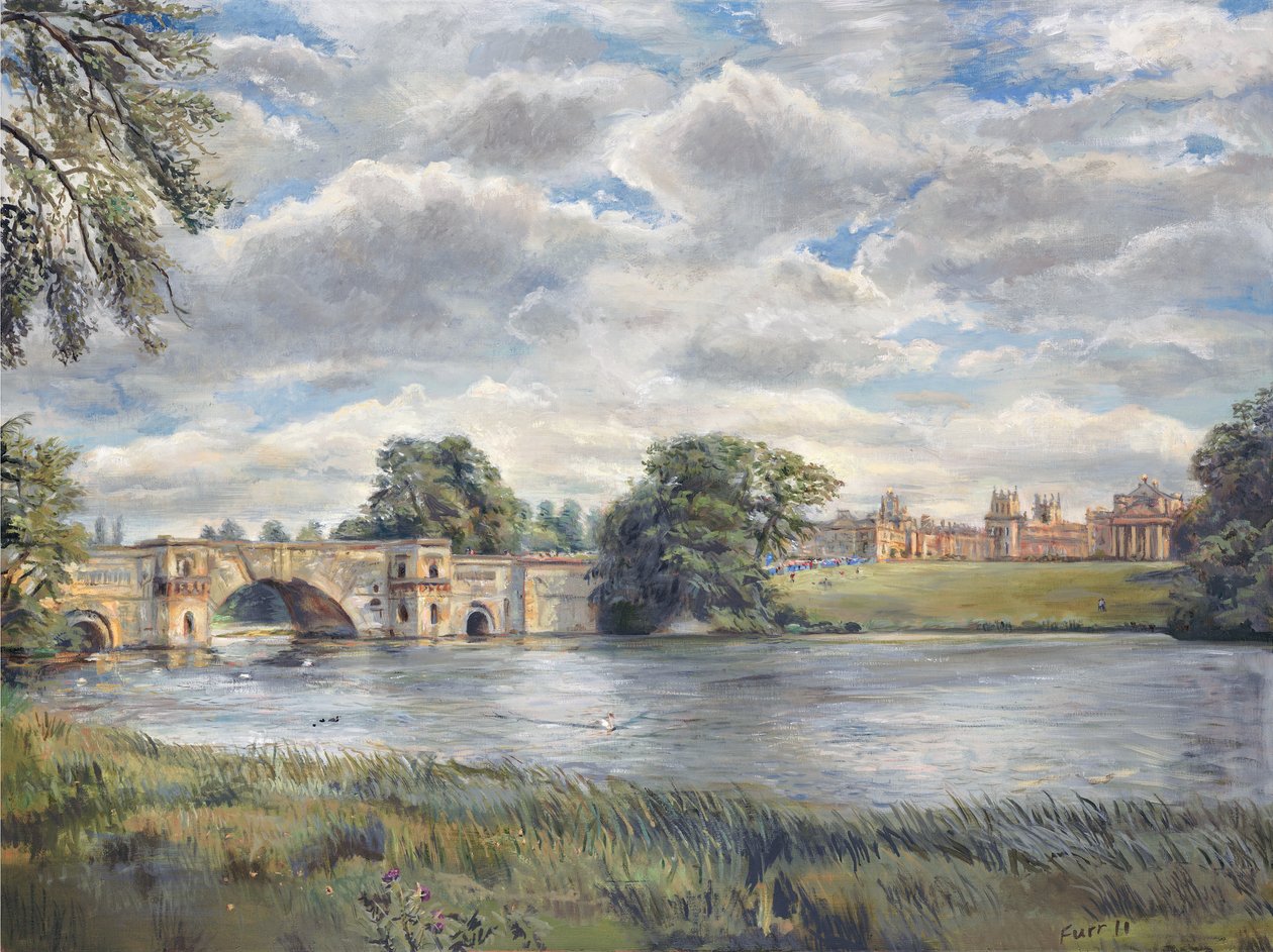 Blenheim Palace, 2011 (olej na płótnie) autorstwa Christian Furr