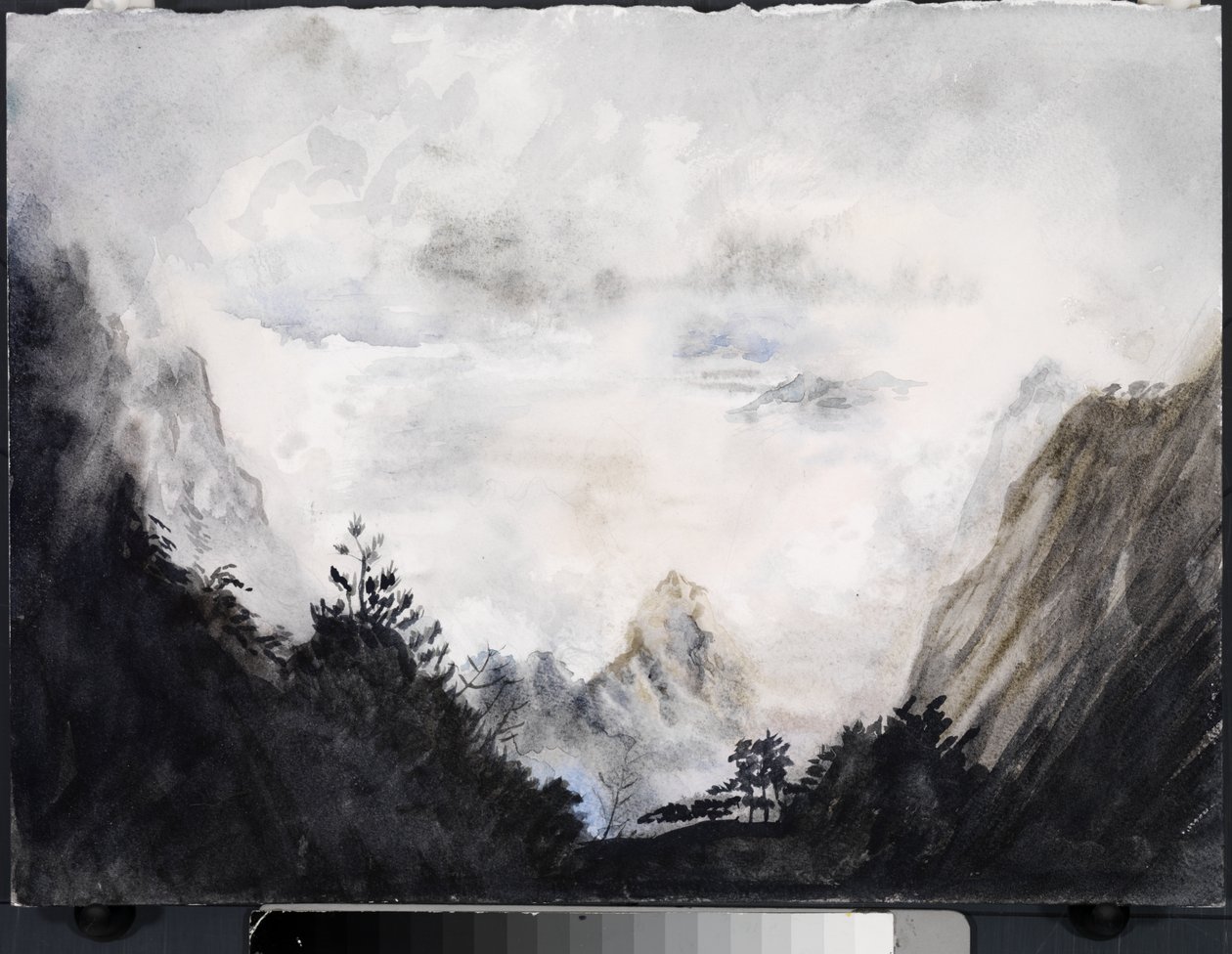 Kraina nieśmiertelnych, 2015 (akwarela na papierze) autorstwa Christian Furr