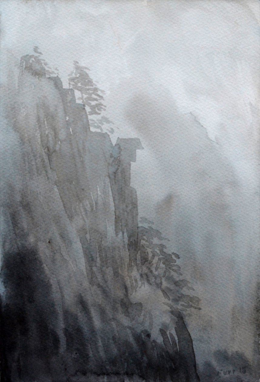 Spirit Stone, 2015 (akwarela na papierze) autorstwa Christian Furr