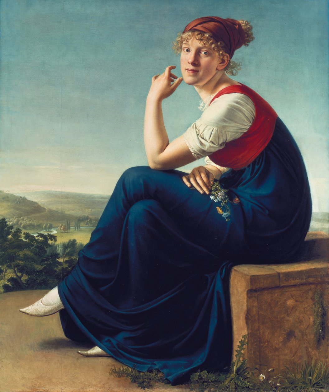 Portret Heinrike Dannecker, 1802 autorstwa Christian Gottlieb Schick