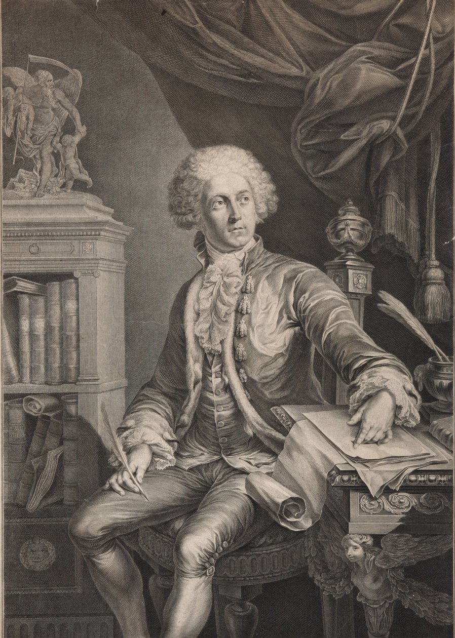 Portret księcia Aleksandra Michajłowicza Belosselsky-Belozersky 1752-1809, ostatnia ćw. XVIII w. autorstwa Christian Gottlieb Schultze