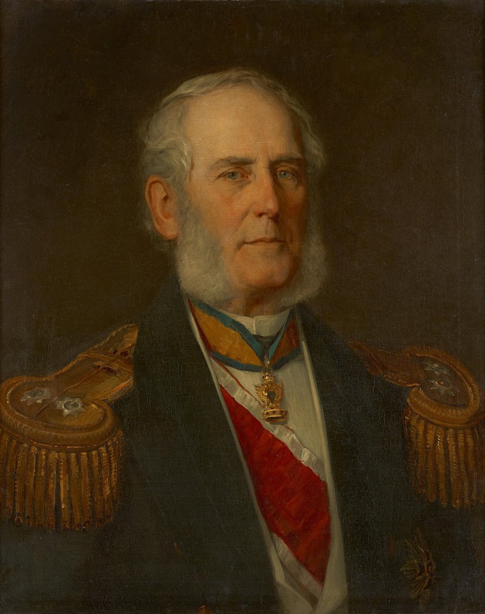 Bernhard Freiherr von Wüllerstorf-Urbair autorstwa Christian Griepenkerl