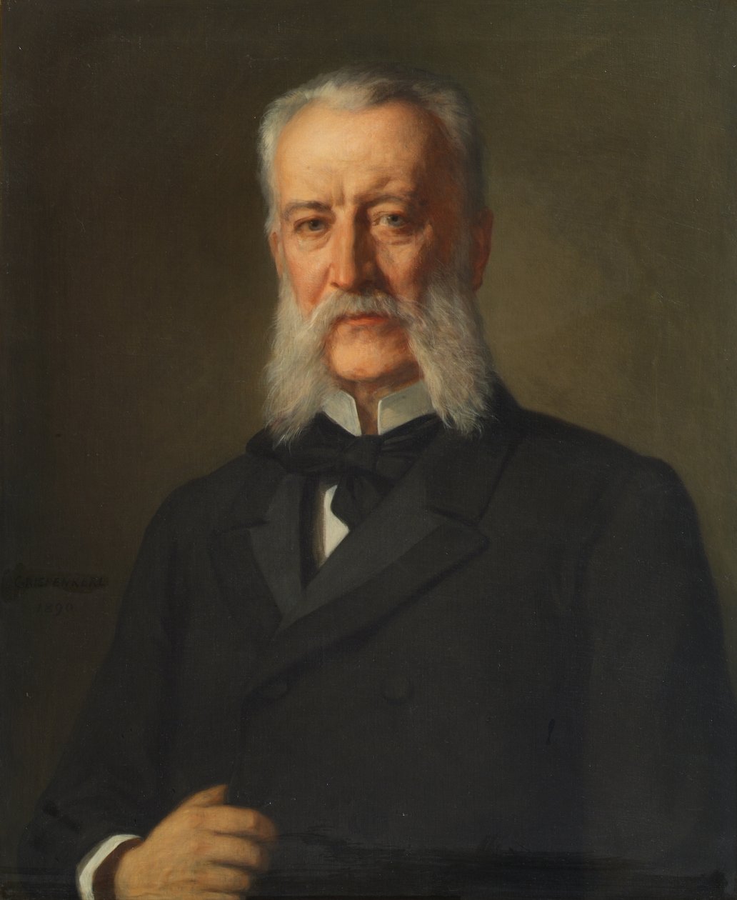 dr Józef Aleksander Baron von Hilfert autorstwa Christian Griepenkerl