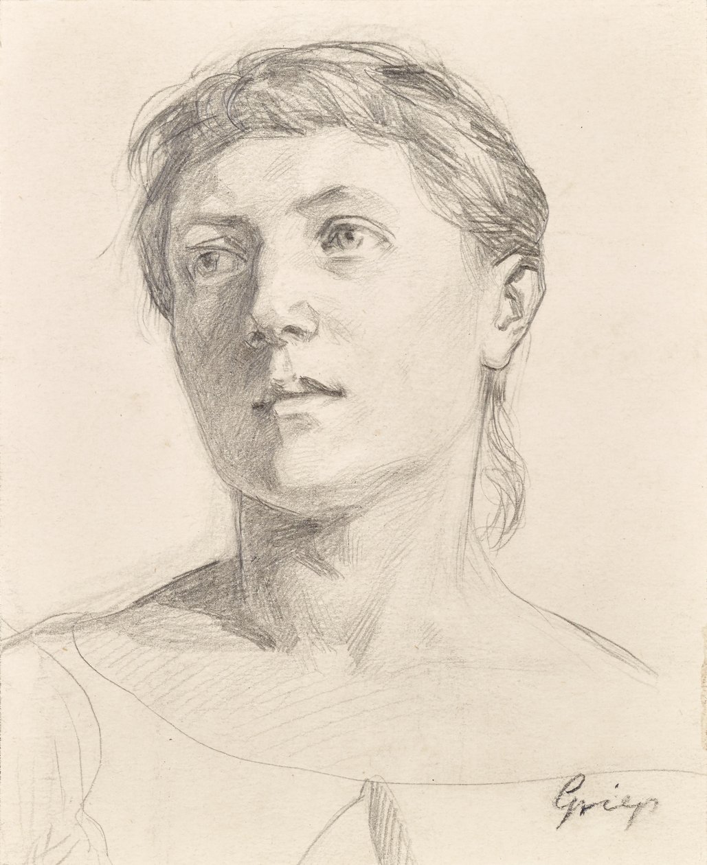 Portret dziewczynki autorstwa Christian Griepenkerl