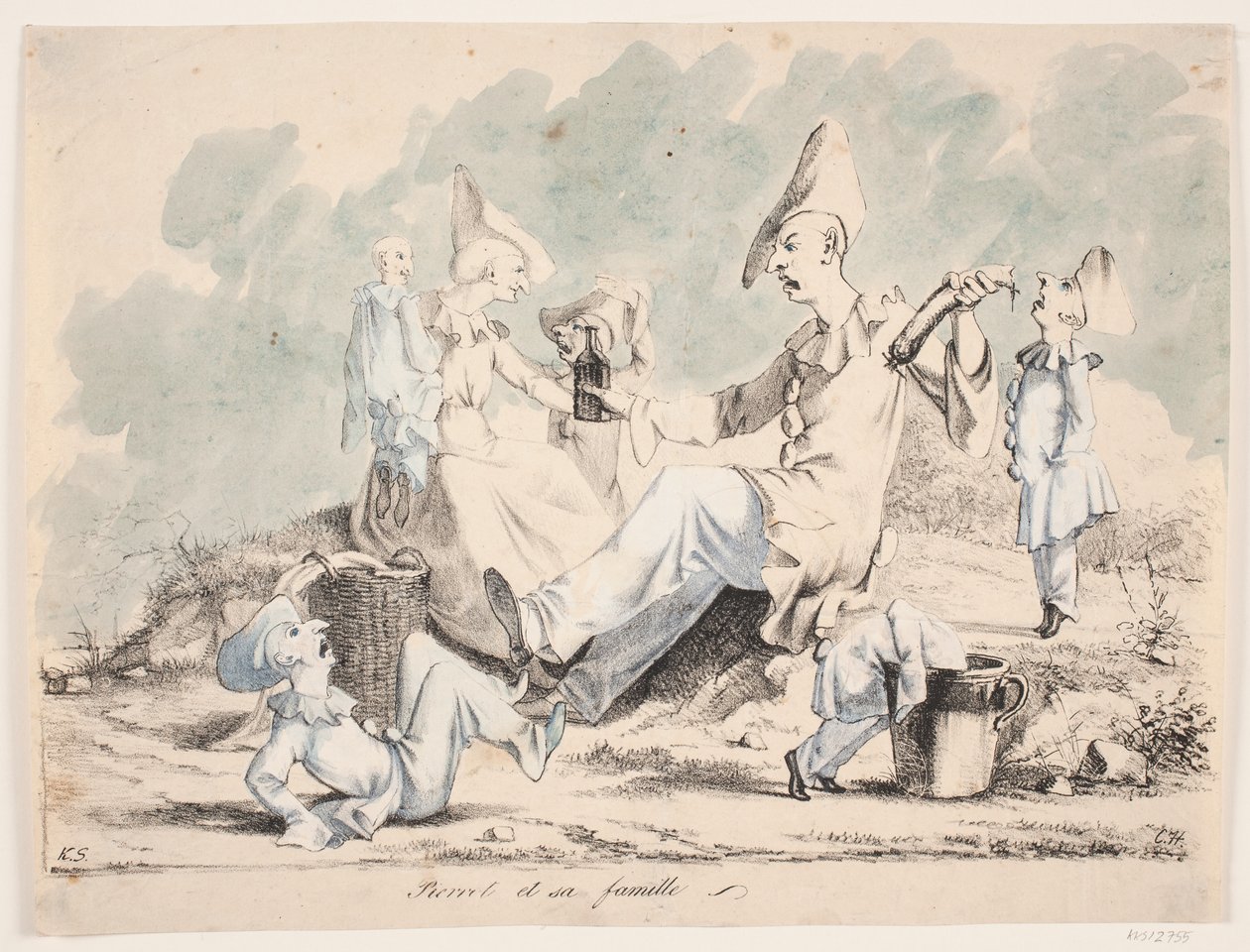 „Pierrot i jego rodzina” autorstwa Christian Holm