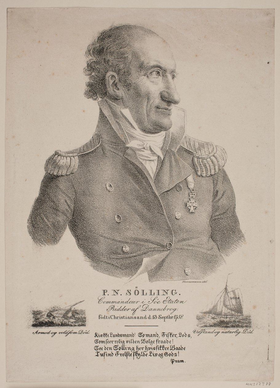 Portret dowódcy Sølling autorstwa Christian Hornemann