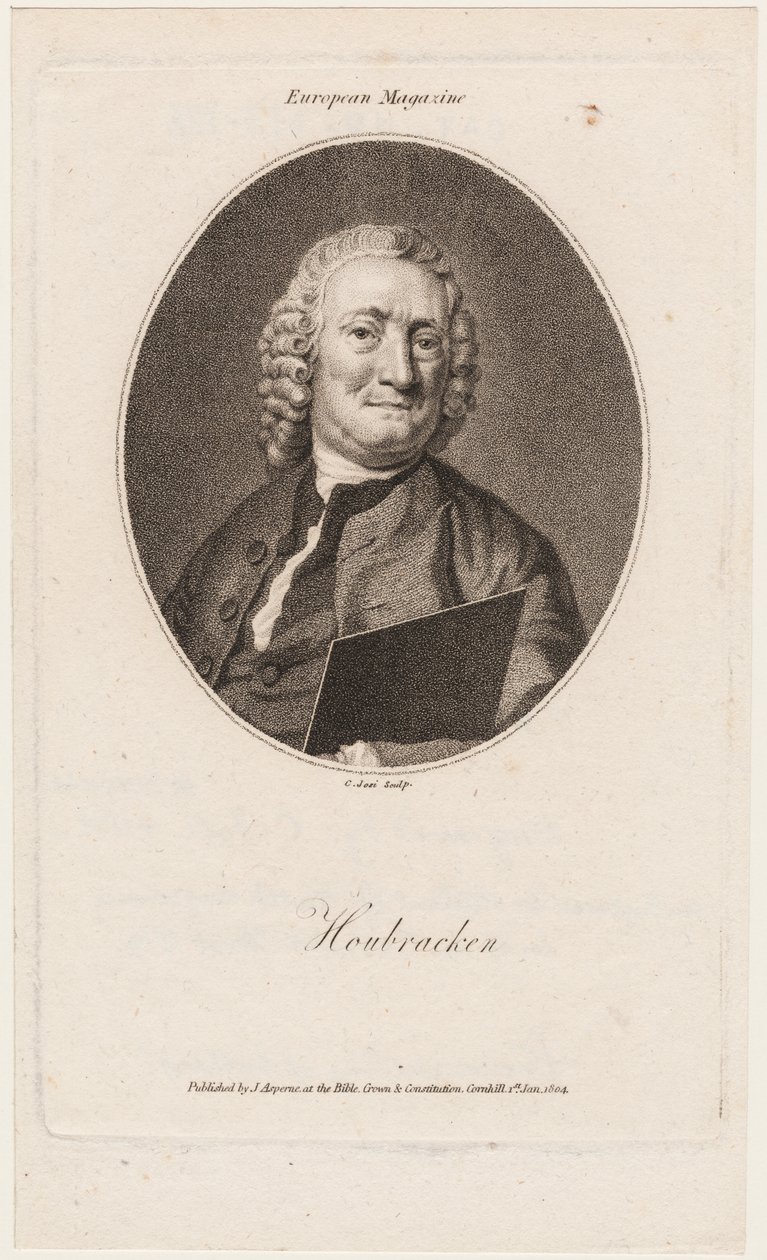 Houbraken, z "European Magazine", 1804 r. autorstwa Christian Josi