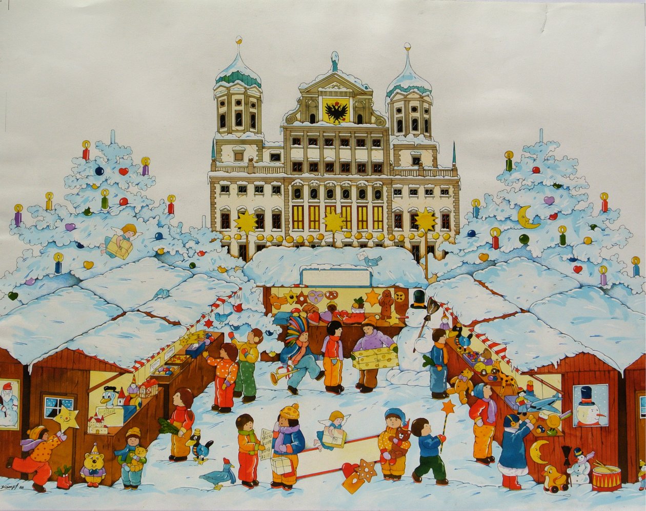 Jarmark Bożonarodzeniowy (Stare Miasto Augsburg) autorstwa Christian Kaempf