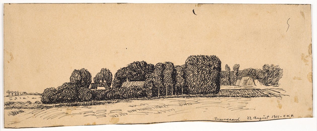 Frisengaard (niedaleko Nyborga) autorstwa Christian Kongstad Petersen