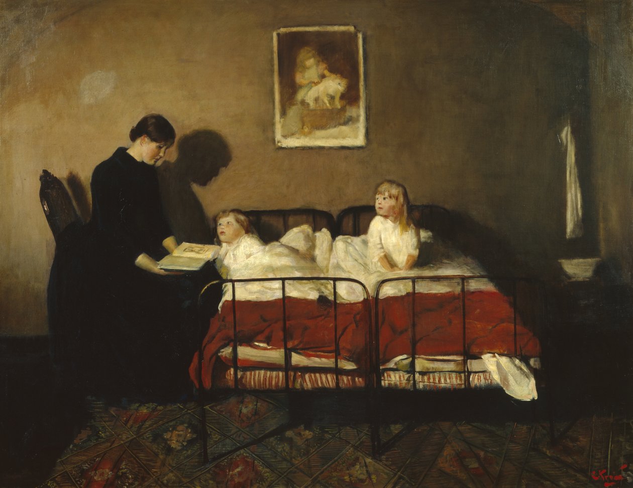 Na wschód od słońca i na zachód od księżyca (olej na płótnie) autorstwa Christian Krohg