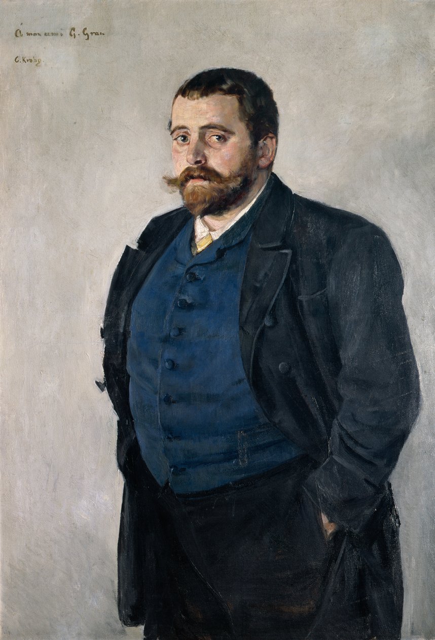 Gerhard Gran (1856-1925), profesor literatury nordyckiej autorstwa Christian Krohg