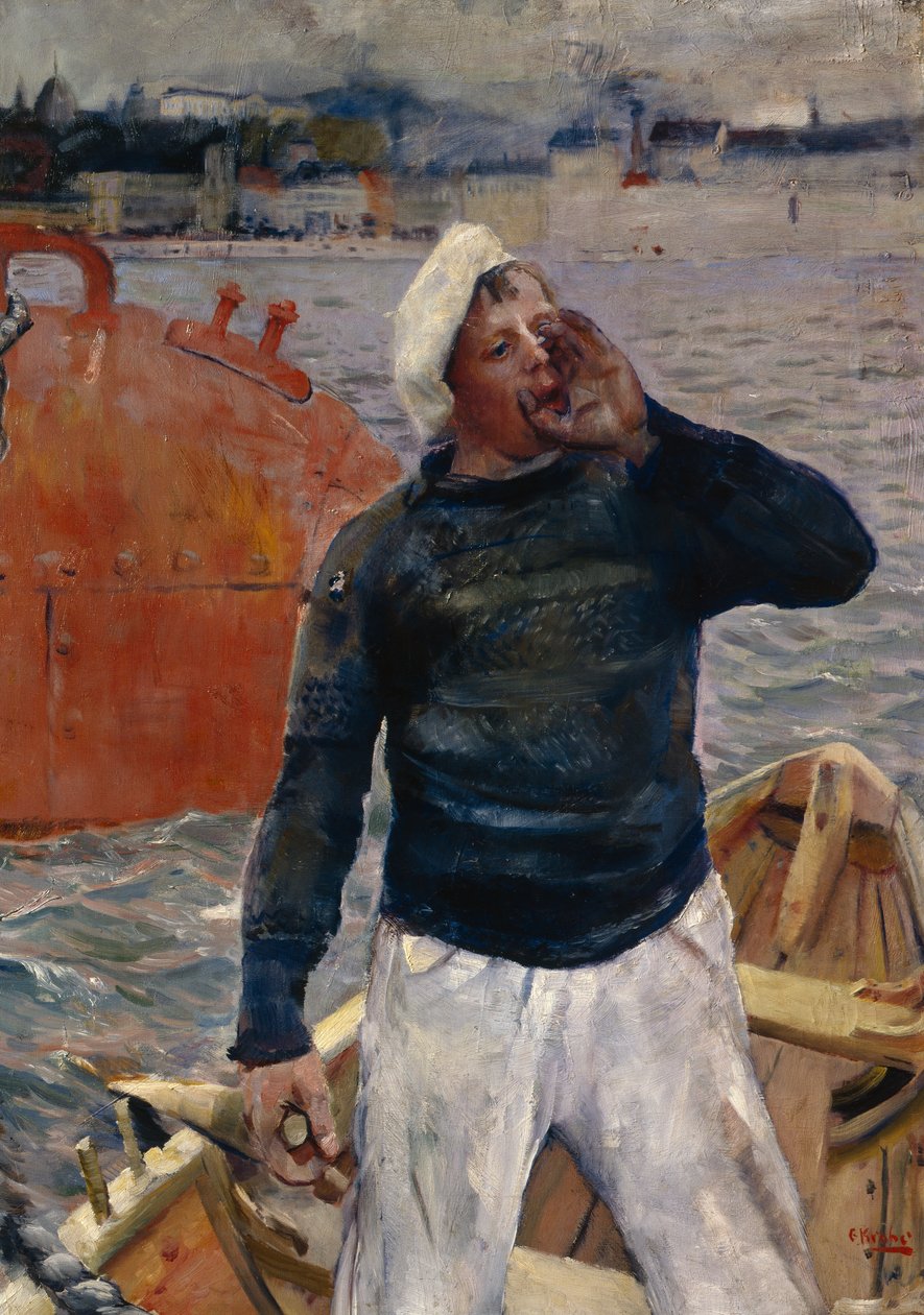 Zaciąg w autorstwa Christian Krohg