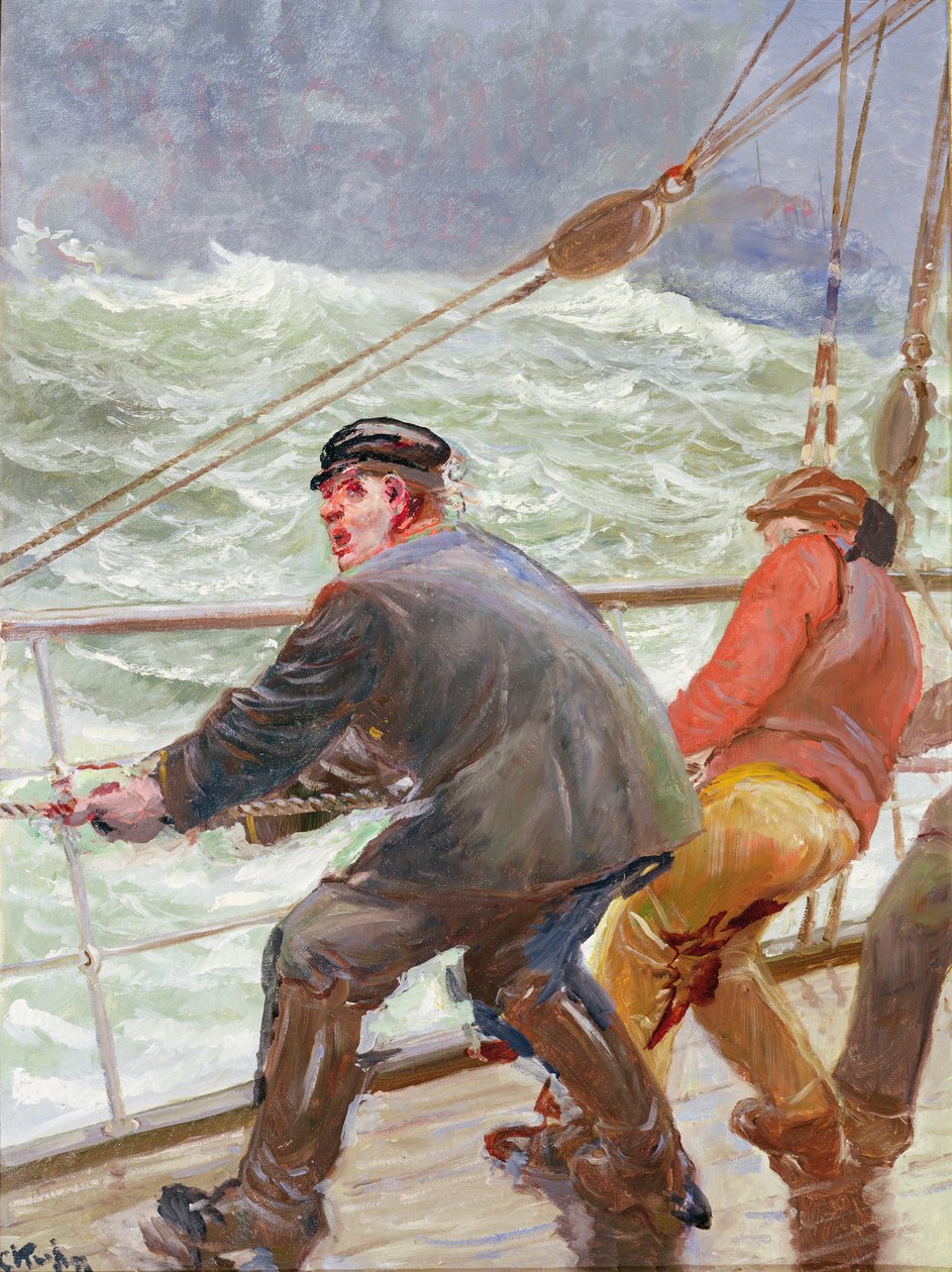 Haul nawietrzny (olej na płótnie) autorstwa Christian Krohg