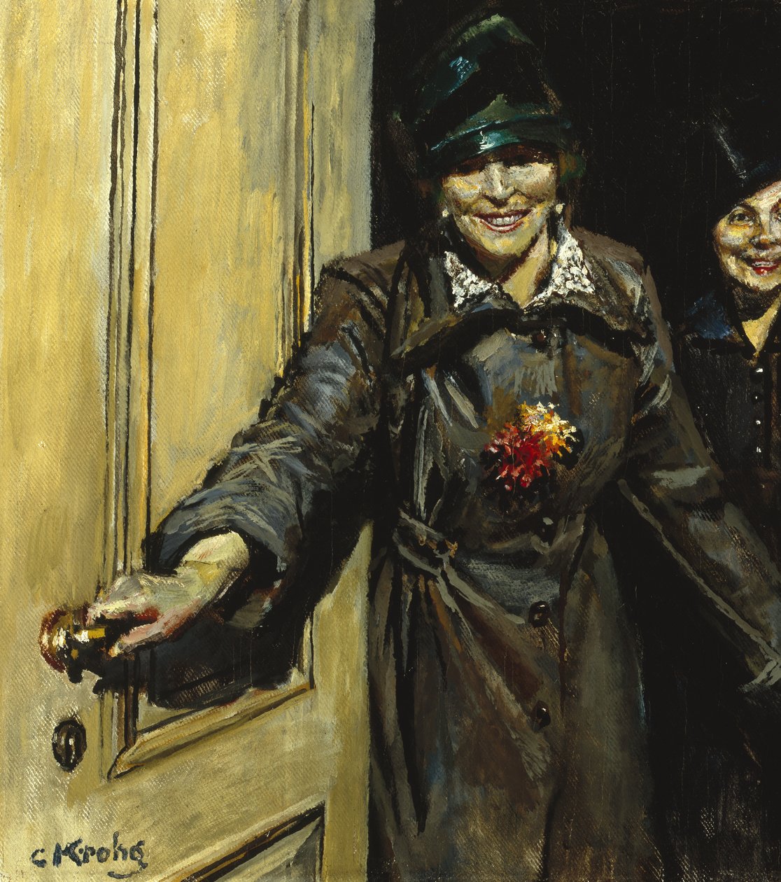Nadchodzimy (olej na płótnie) autorstwa Christian Krohg