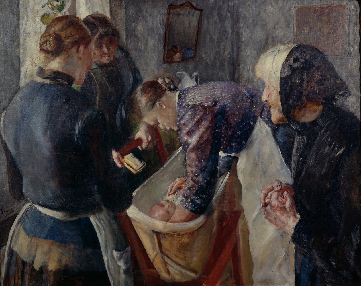 W wannie autorstwa Christian Krohg