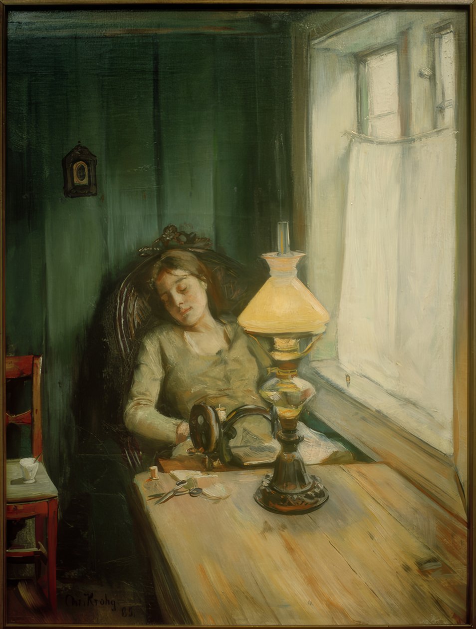 Zmęczona autorstwa Christian Krohg