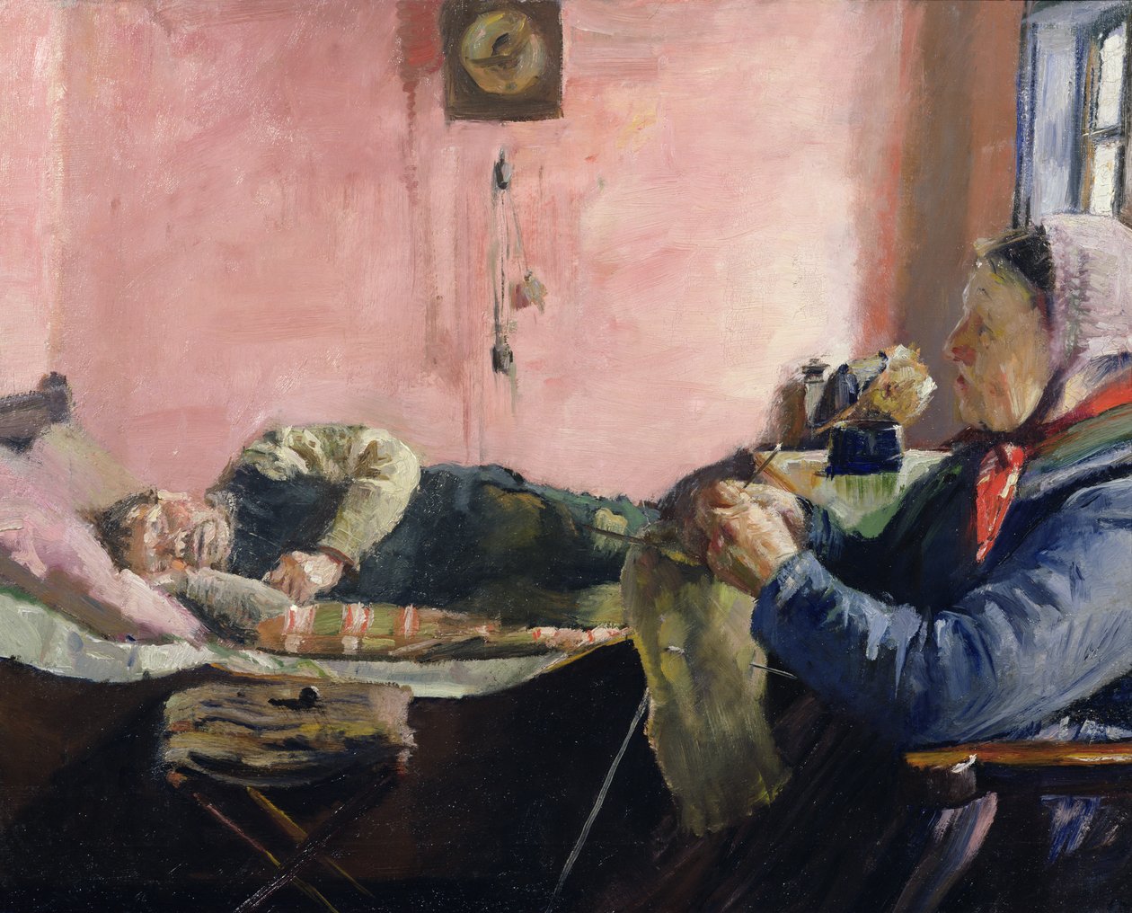 Popołudniowa drzemka Nielsa Gaihede autorstwa Christian Krohg