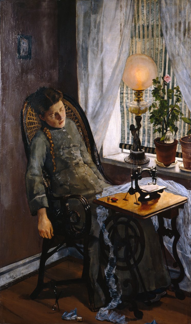 Szwaczka autorstwa Christian Krohg