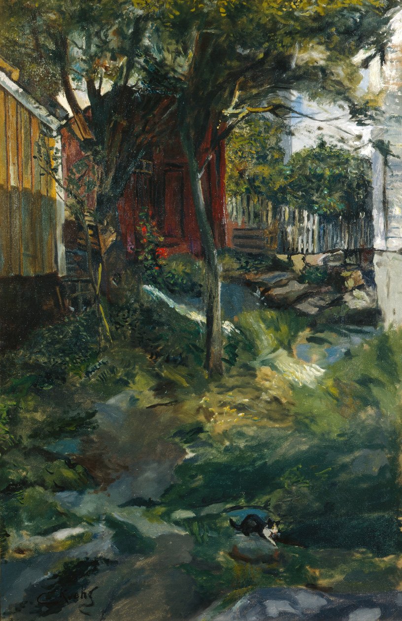Ulica w Brekkestø autorstwa Christian Krohg