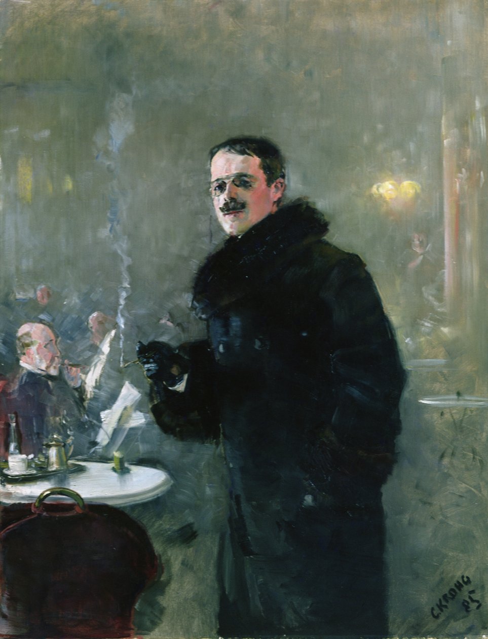 Malarz Gerhard Munthe autorstwa Christian Krohg