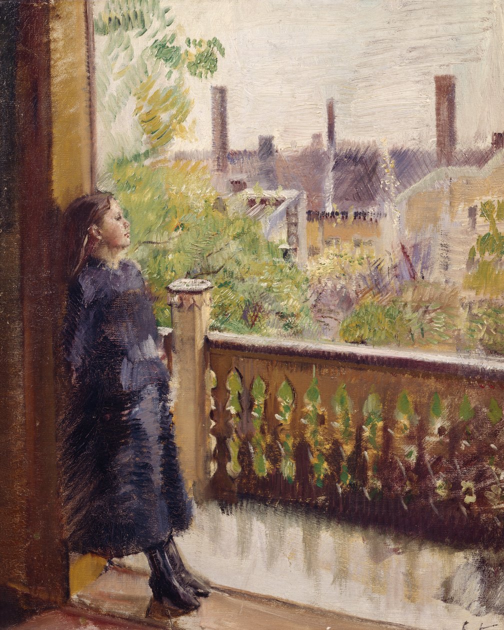 Weranda w Grønnegate autorstwa Christian Krohg