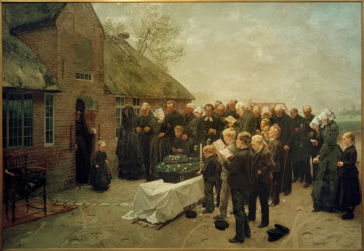 Ch.L.Brokelmann, pogrzeb północnofryzyjski autorstwa Christian Ludwig Bokelmann