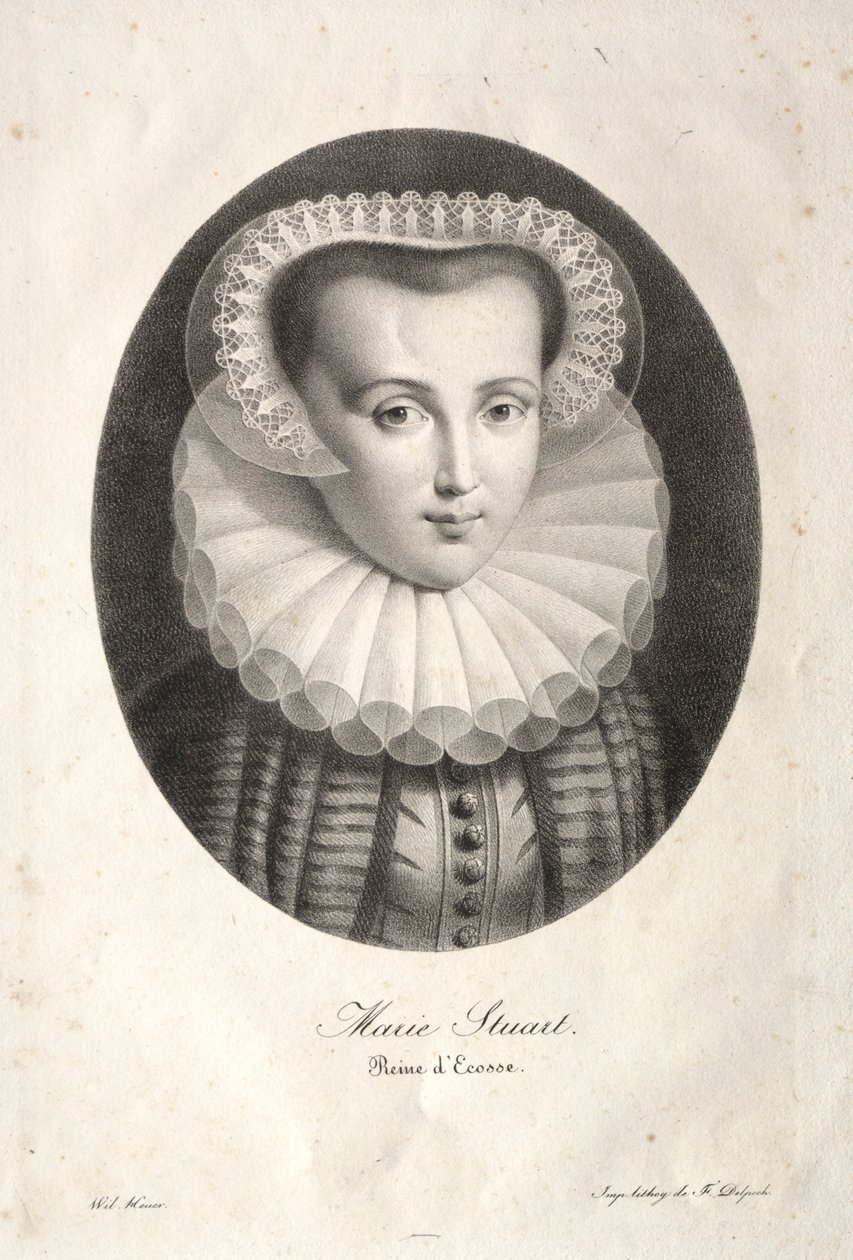 Marii Stuarta. autorstwa Christian Ludwig Wilhelm Heuer