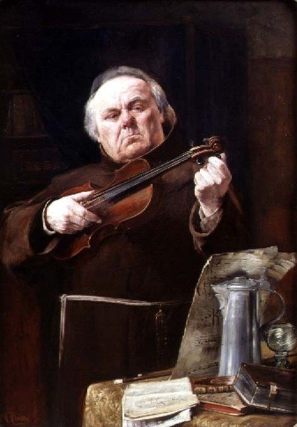 Fałszywy sznurek (olej na płótnie) autorstwa Christian Maximillian Baer