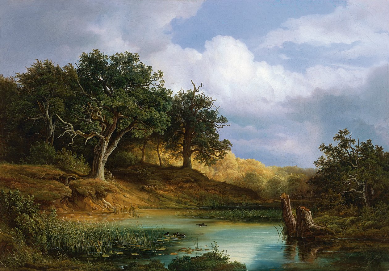 Dęby nad wodą autorstwa Christian Morgenstern