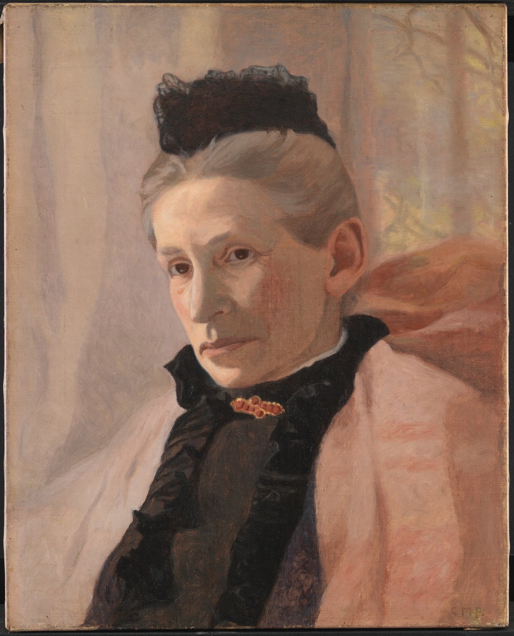 Frederikke von Scholten z domu Arendrup, teściowa artysty autorstwa Christian Mourier Petersen