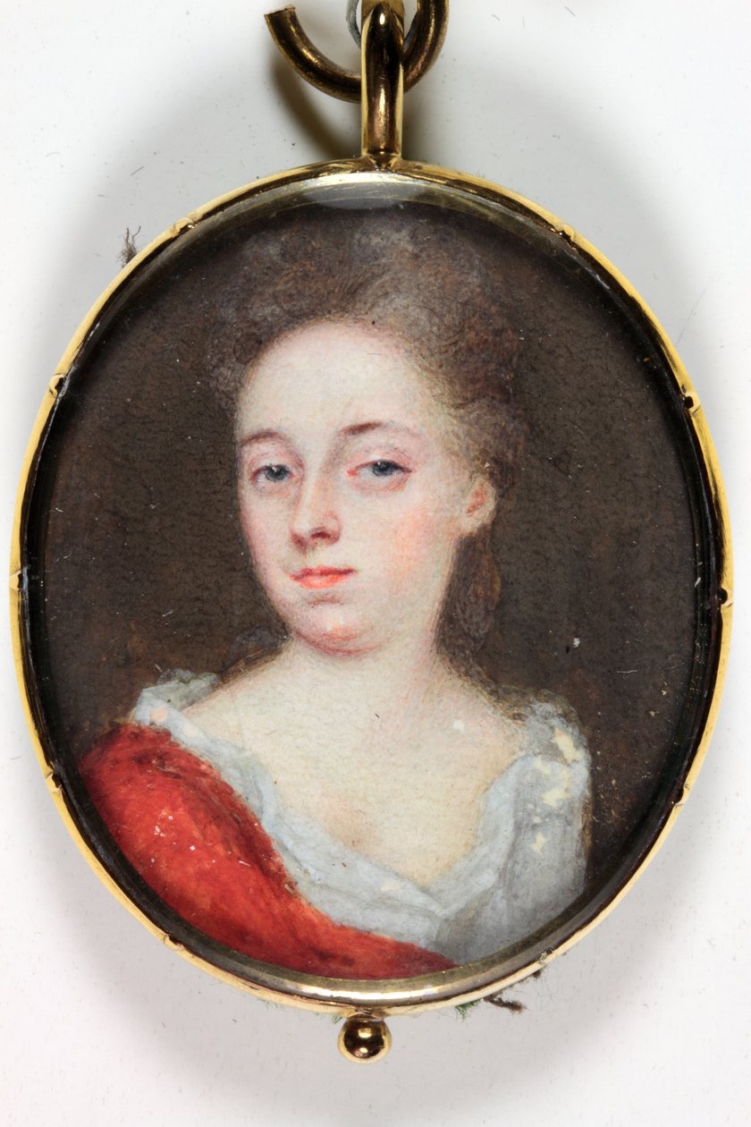 Dama, prawdopodobnie Lady Dorothy Savile, hrabina Burlington (emalia) autorstwa Christian Richter